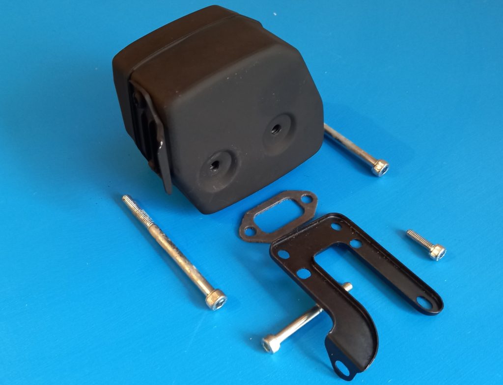 Husqvarna 266 Muffler Assembly with all Bolts Chainsaw Parts World