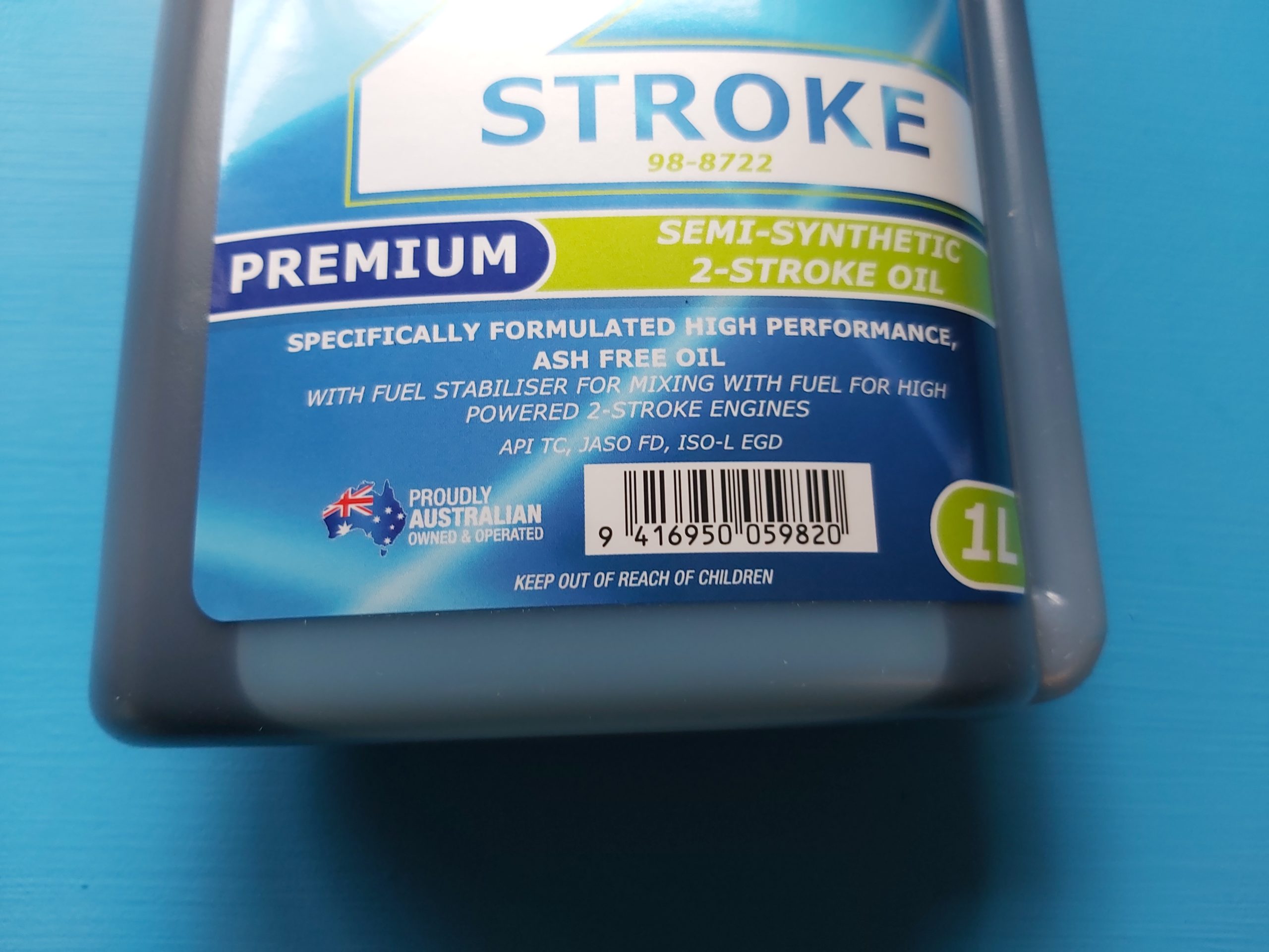 1 Litre 2 STROKE OIL *SemiSynthetic* JASO FD Best Oil Money Can Buy